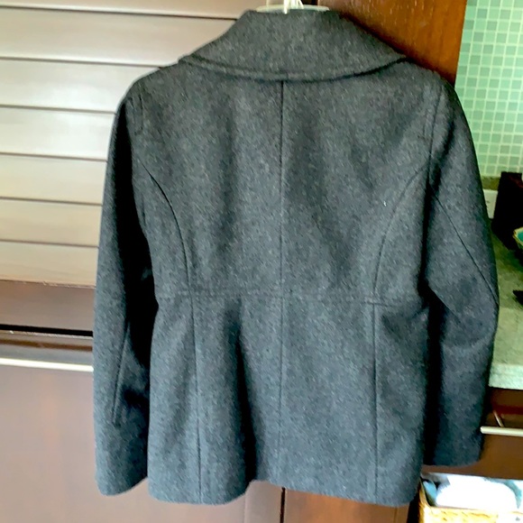 Michael Kors grey pea coat in good condition, - Picture 3 of 3